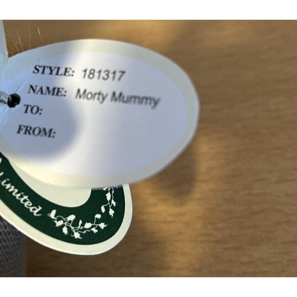 RETIRED Morty Mummy 11" The Bearington Bear Halloween Bear NWT #181317 RARE - Picture 7 of 7